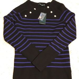New Ralph Lauren Crest button sweater .